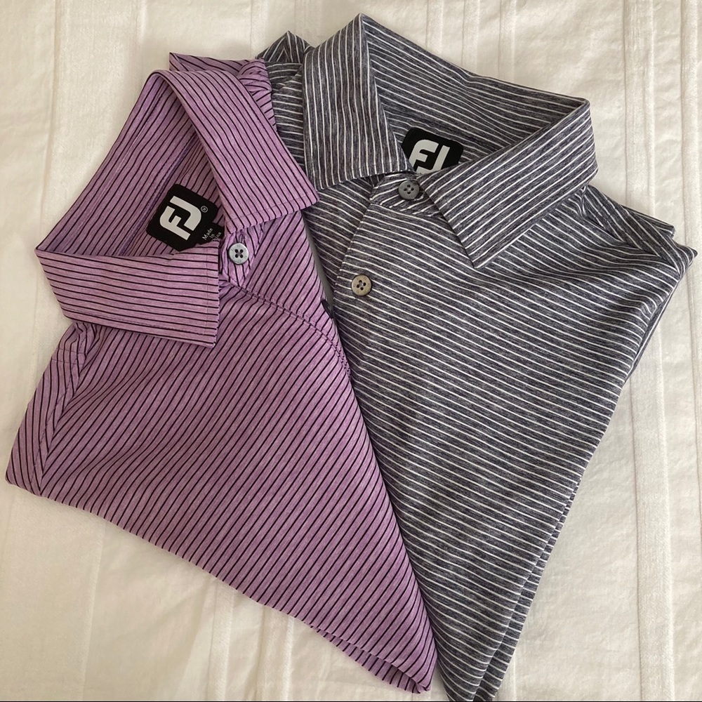 FootJoy Heather Pinstripe Lisle Self Collar|Qty 2